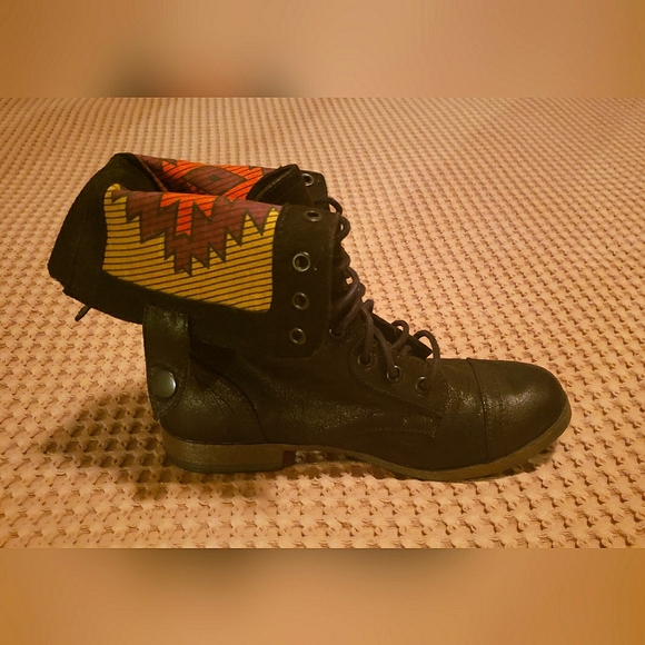 Source Unknown Shoes - Fold over combat boot